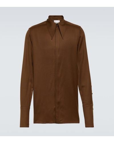 King & Tuckfield Wool Shirt - Brown
