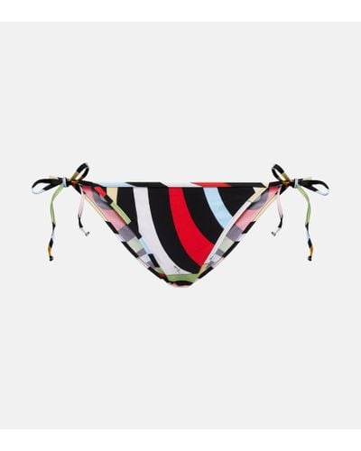 Emilio Pucci Marmo-print Bikini Bottoms - Multicolor