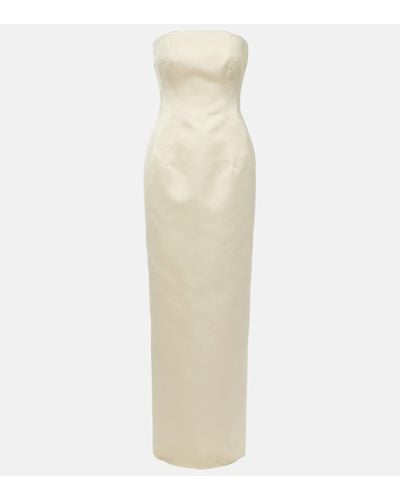 Emilia Wickstead Strapless Gown - White