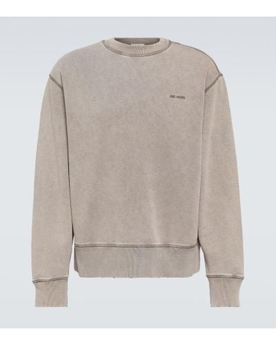 Ami Paris Logo Cotton Jersey Sweatshirt - Gray