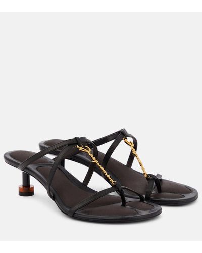 Jacquemus Sandalias Les Sandales Basses Pralu - Negro