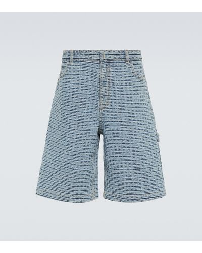 Givenchy Bermuda-Shorts 4G Carpenter aus Denim - Blau