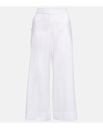 Max Mara Sala High-rise Wide-leg Jeans - White