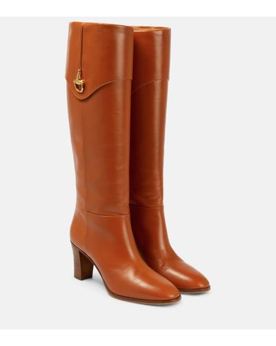Gucci Horsebit Leather Knee-high Boot - Brown