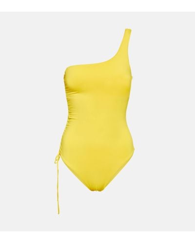 Melissa Odabash Bodrum One-shoulder Swimsuit - Yellow