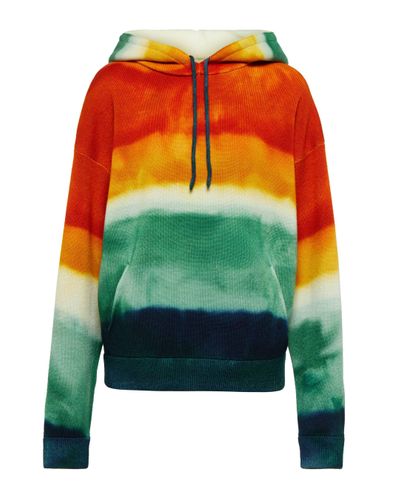 Alanui Sweat-shirt a capuche Paradise raye - Multicolore