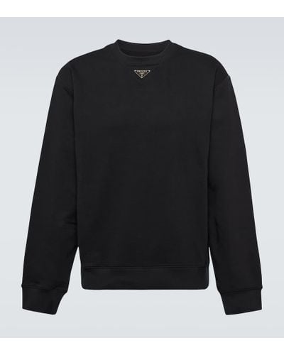 Prada Sweatshirt aus Baumwolle - Schwarz