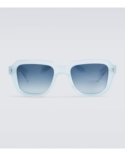 Jacques Marie Mage Taos Square Sunglasses - Blue