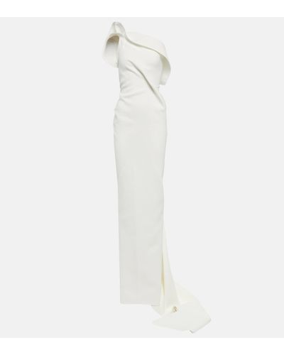 Maticevski Robe longue Instrumental en crepe - Blanc