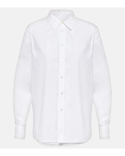 Nili Lotan Hemd Raphael aus Baumwollpopeline - Weiß