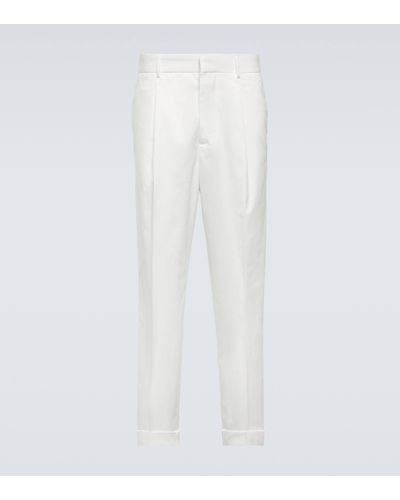 Tod's Straight Trousers - White