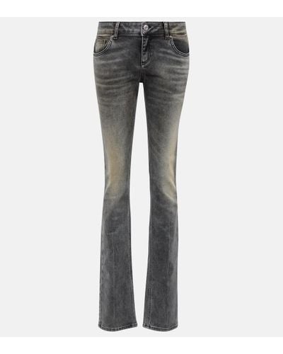 Blumarine Low-Rise Skinny Jeans - Grau