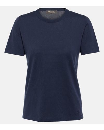 Loro Piana T-shirt Angera en coton - Bleu