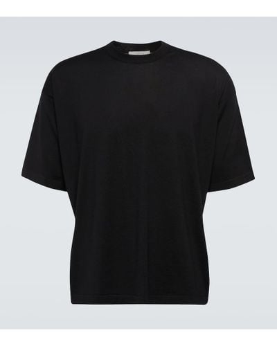 The Row Camiseta Dlomu de lana - Negro