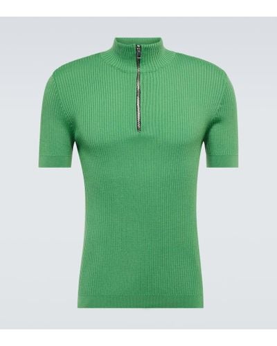 Winnie New York Wool Half-zip Sweater - Green