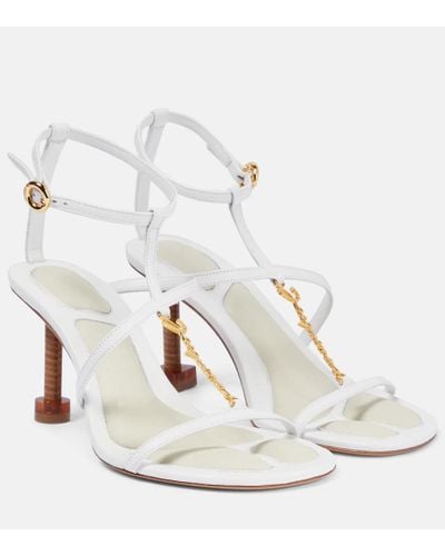 Jacquemus Les Sandales Pralu Leather Sandals - White