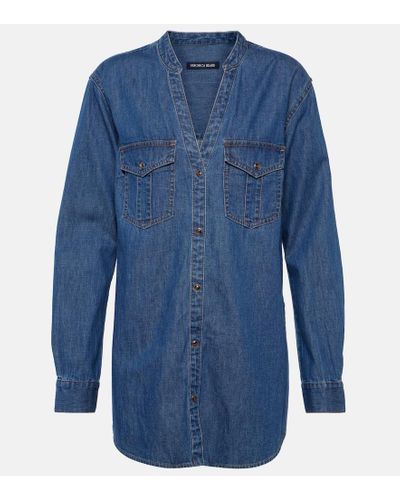 Veronica Beard Camicia di jeans Emira - Blu