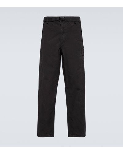 C.P. Company Ba-tic Straight Cotton Trousers - Black