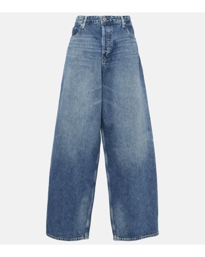 AG Jeans Mari High-rise Wide-leg Jeans - Blue