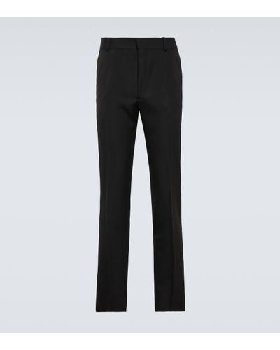 Alexander McQueen Pantalon slim en laine - Noir