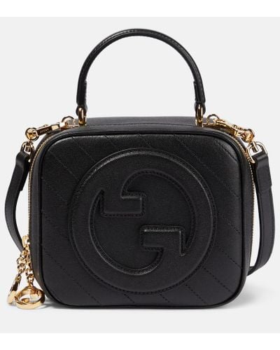 Gucci Blondie Leather Shoulder Bag - Black