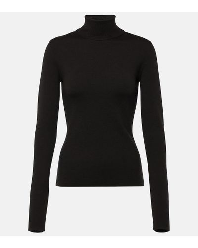 Gabriela Hearst May Wool, Cashmere And Silk Turtleneck Sweater - Black