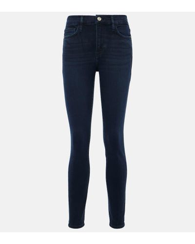 FRAME Skinny Jeans Le High - Blau