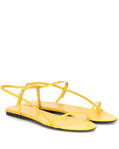 The Row Sandalen Bare aus Leder - Gelb