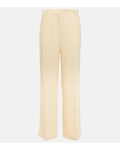 Totême Mid-rise Straight Trousers - Natural