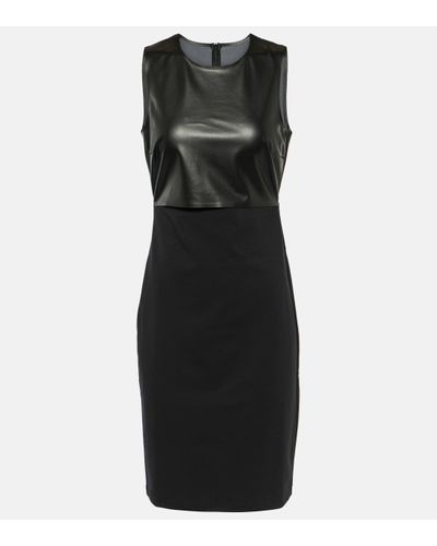 Wolford Faux Leather Minidress - Black
