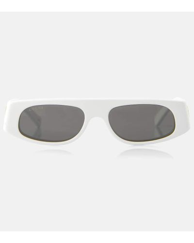 Gucci Eckige Sonnenbrille Runway - Grau