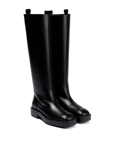 Tod's Leather Knee-high Boots - Black