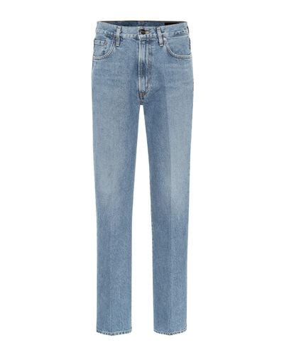 Goldsign Nineties High-rise Straight Jeans - Blue