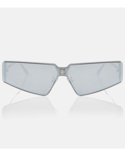Balenciaga Gafas de sol rectangulares Shield 2.0 - Gris