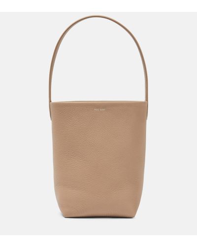 The Row Park Small Leather Shoulder Bag - Natural