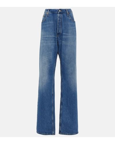 Gucci Mid-rise Wide-leg Jeans - Blue
