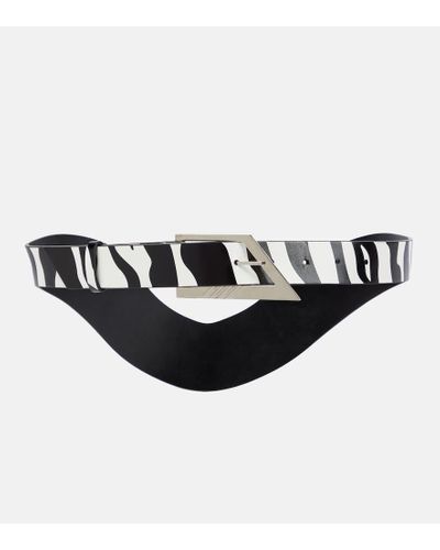 The Attico Printed Leather Belt - Multicolor