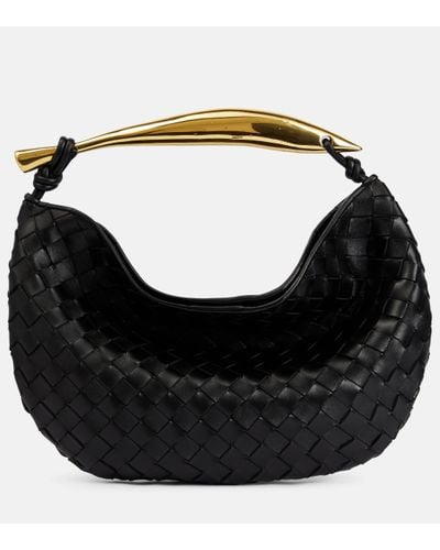Bottega Veneta Sardine Leather Tote Bag - Black