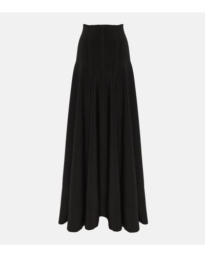 Norma Kamali Grace High-rise Jersey Maxi Skirt - Black