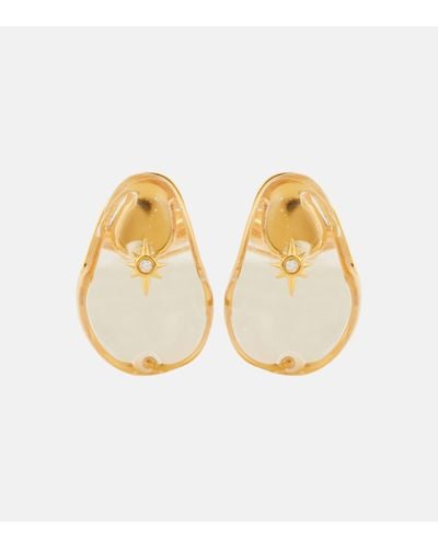 Zimmermann Crystal Pebble Gold-plated Earrings - Metallic