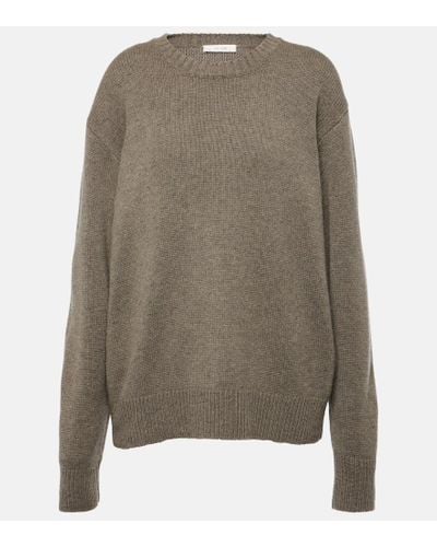 The Row Fiji Cashmere Sweater - Gray