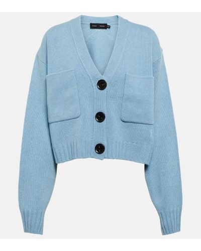 Proenza Schouler Cardigan de cachemir y lana - Azul