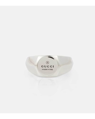 Gucci Ring Aus Sterlingsilber "trademarke" - Weiß