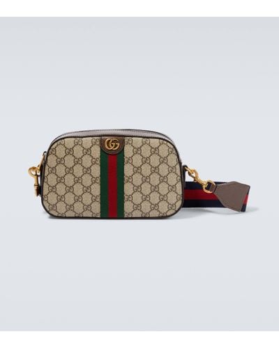 Gucci Ophidia GG Small Crossbody Bag - Brown