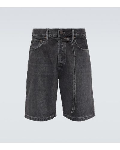 Acne Studios Shorts Roland di jeans - Grigio