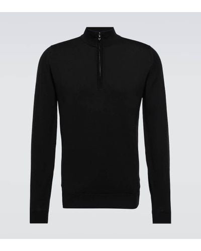 John Smedley Tapton Wool Sweater - Black