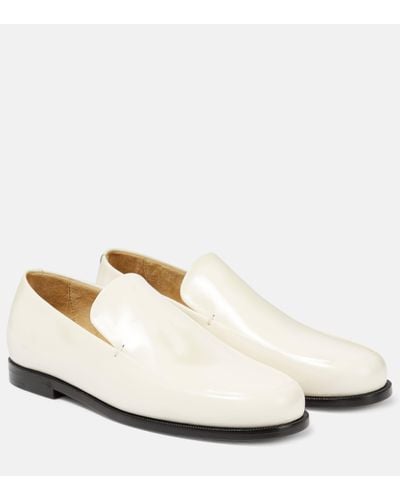 Khaite Alessio Leather Loafers - White