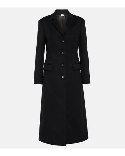 Gucci Cappotto monopetto Horsebit in lana - Nero