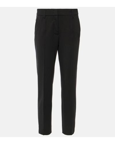 Dorothee Schumacher High-rise Slim Trousers - Black