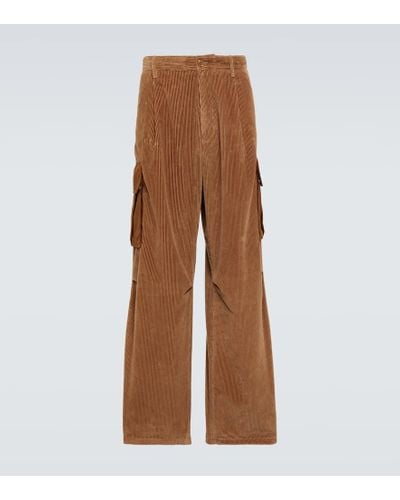 Moncler Cotton Corduroy Cargo Pants - Brown